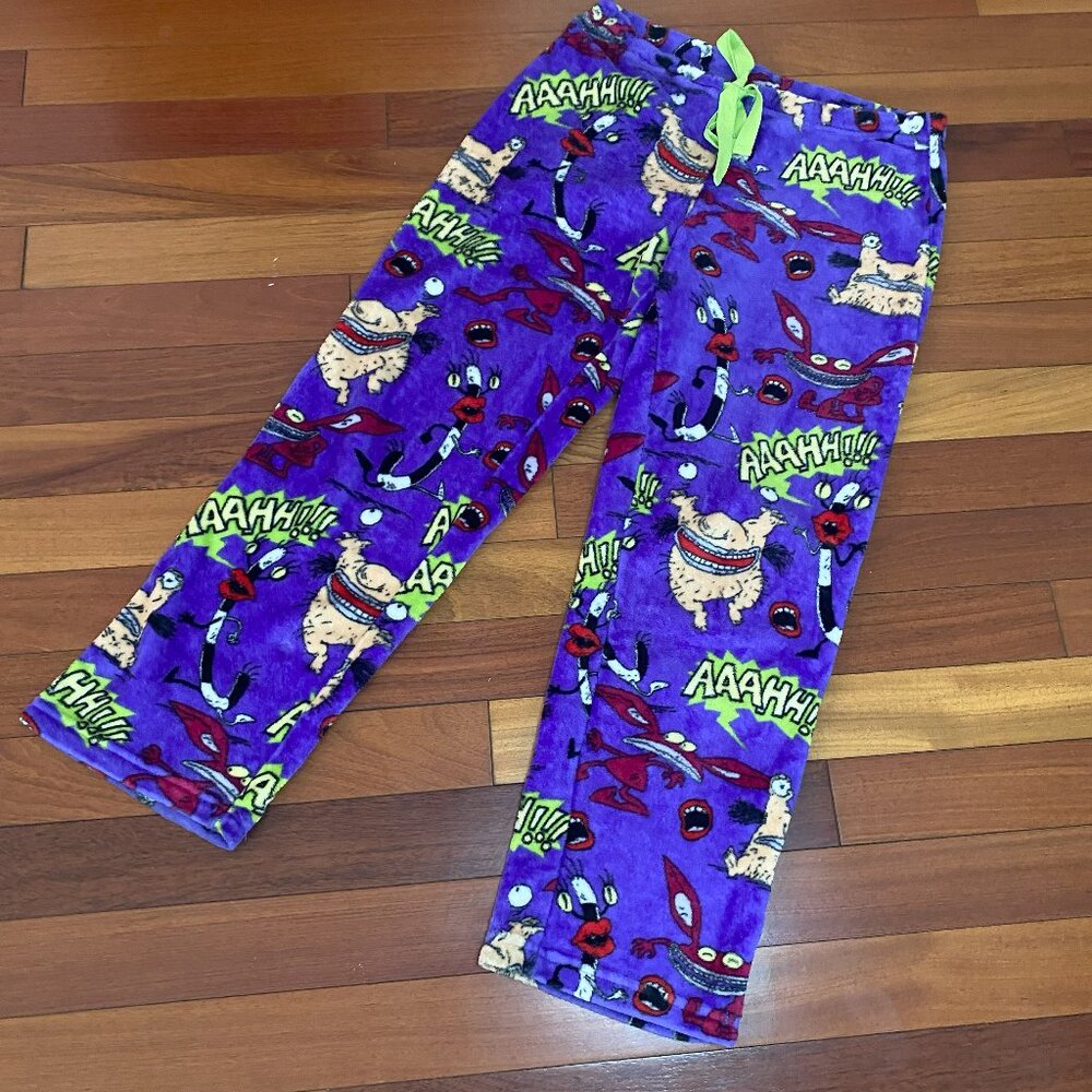 Nickelodeon Aaahh! Real Monsters Plush Lounge Pants size Large